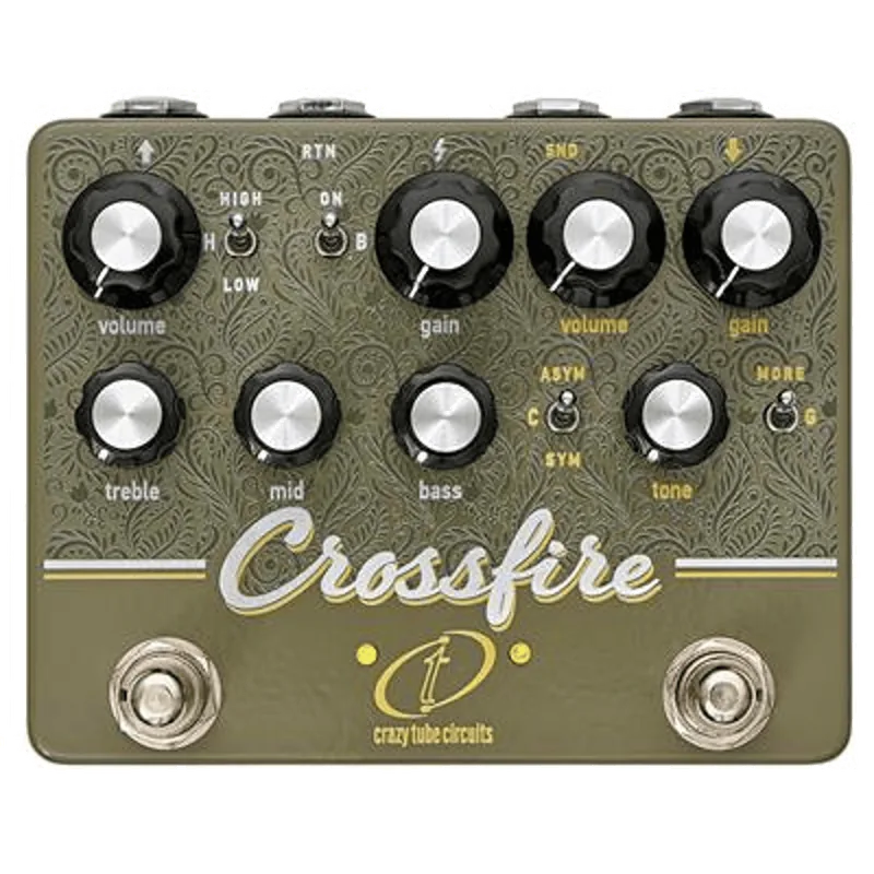 Productfoto van de Crazy Tube Circuits Crossfire Dual Overdrive