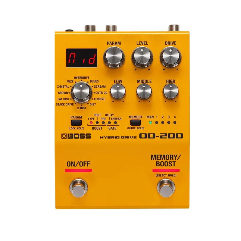 Productfoto van de Boss OD-200 Hybrid Drive